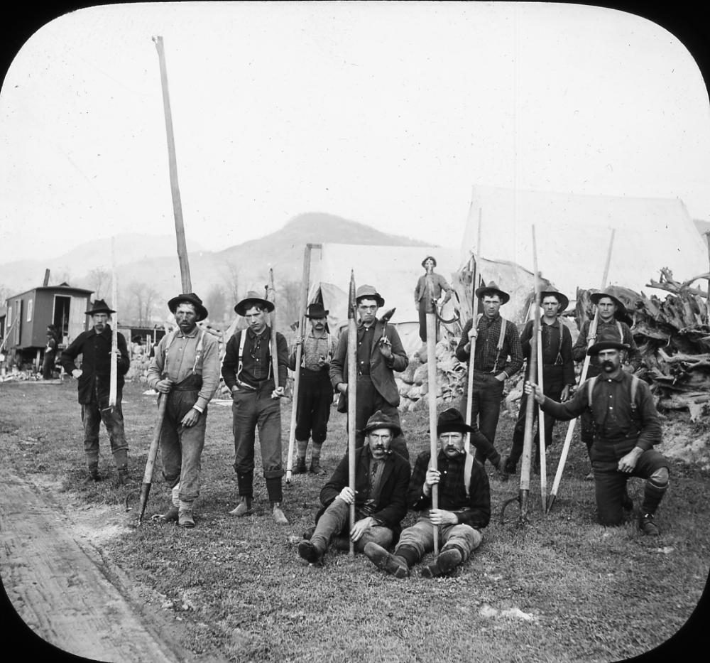River Log Drivers, Adirondacks, c. 1900 page 1