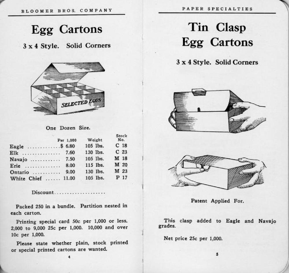 Bloomer Brothers Catalog of Paper Specialties, c. 1913 page 5