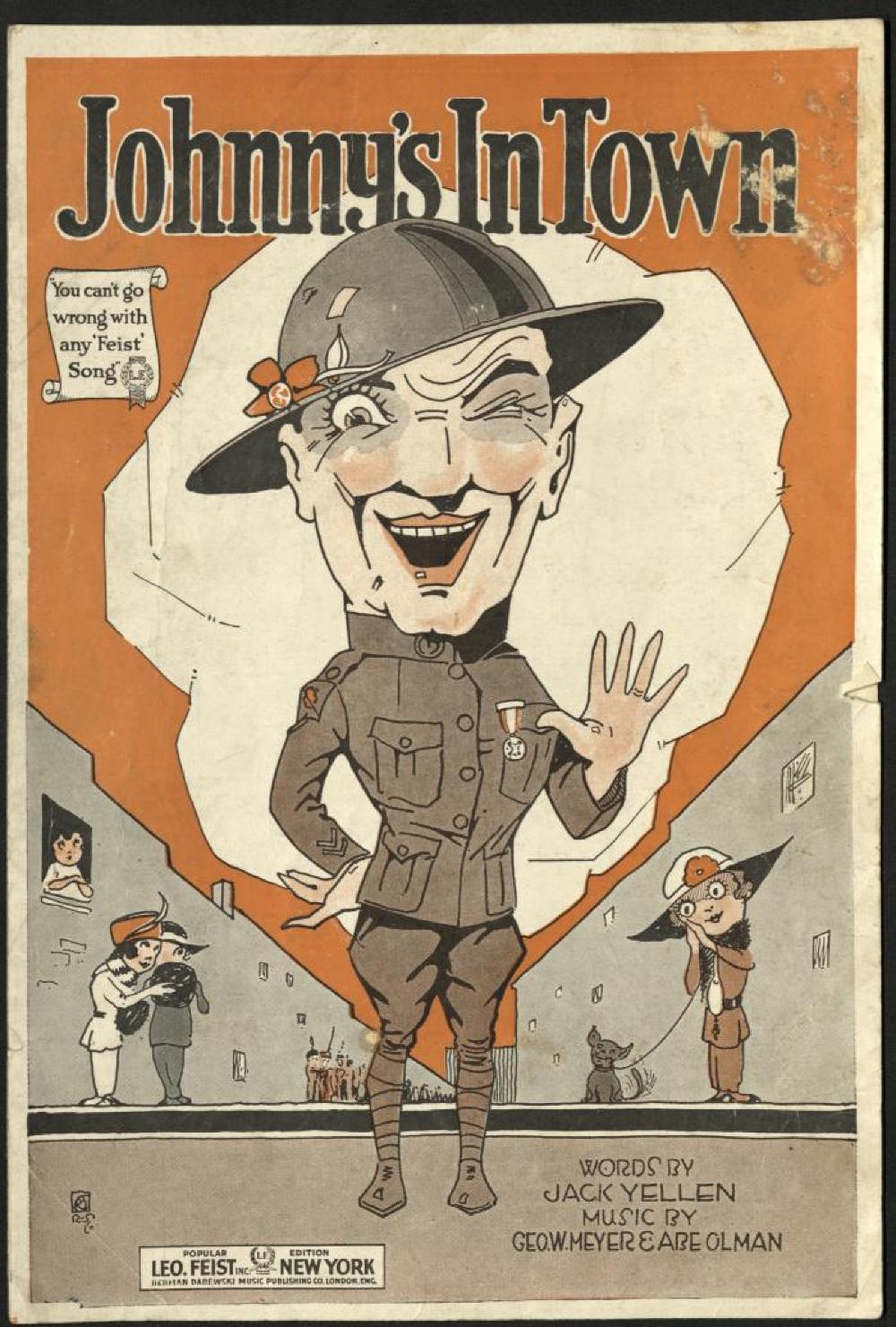 "Johnny's In Town," Sheet Music, 1919 page 1