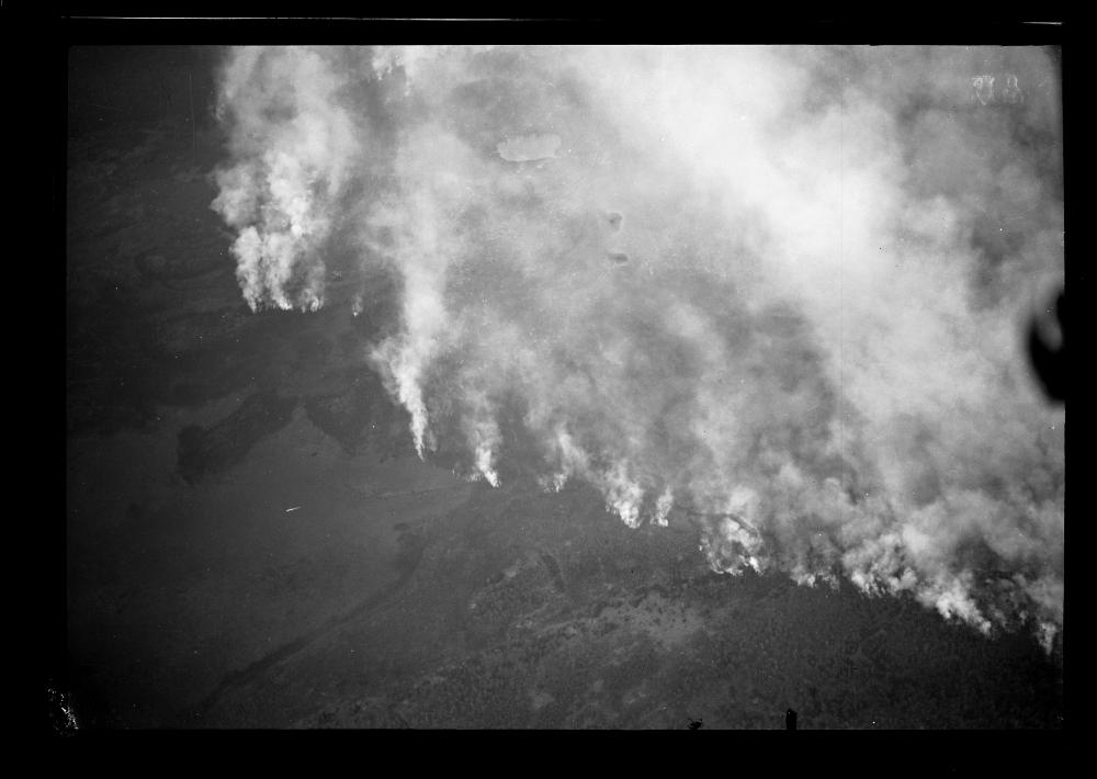 Aerial View of Forest Fire, North of Middletown, 1939 page 1
