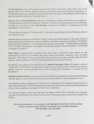 Load Eight Hispanic Artists Featured, Johnson Museum, Ithaca, 1993 in Main Document Viewer