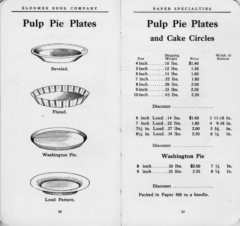 Bloomer Brothers Catalog of Paper Specialties, c. 1913 page 21